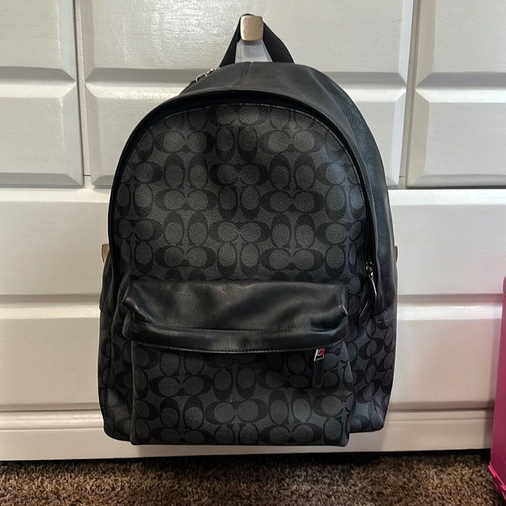 Authentic Coach Leather Backpack